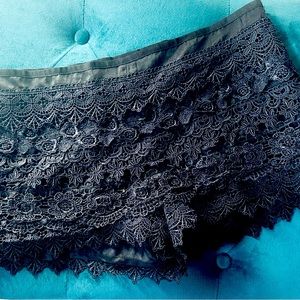 Lace booty shorts